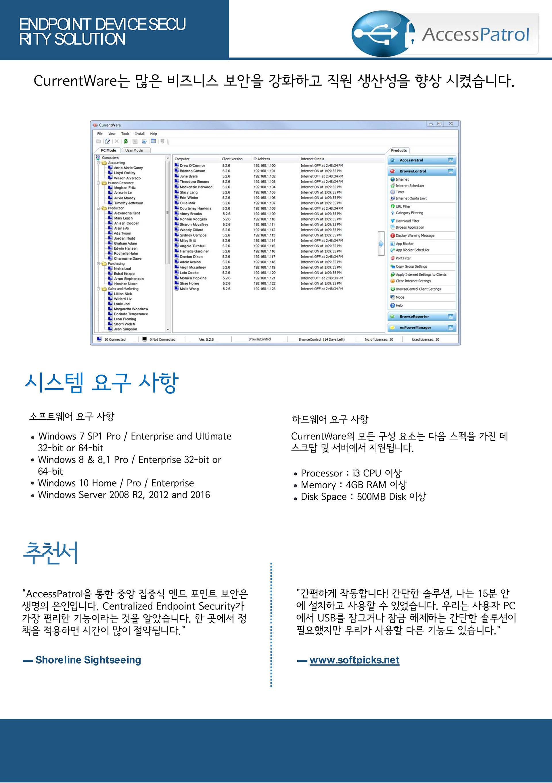 매체제어 관리 AccessPatrol