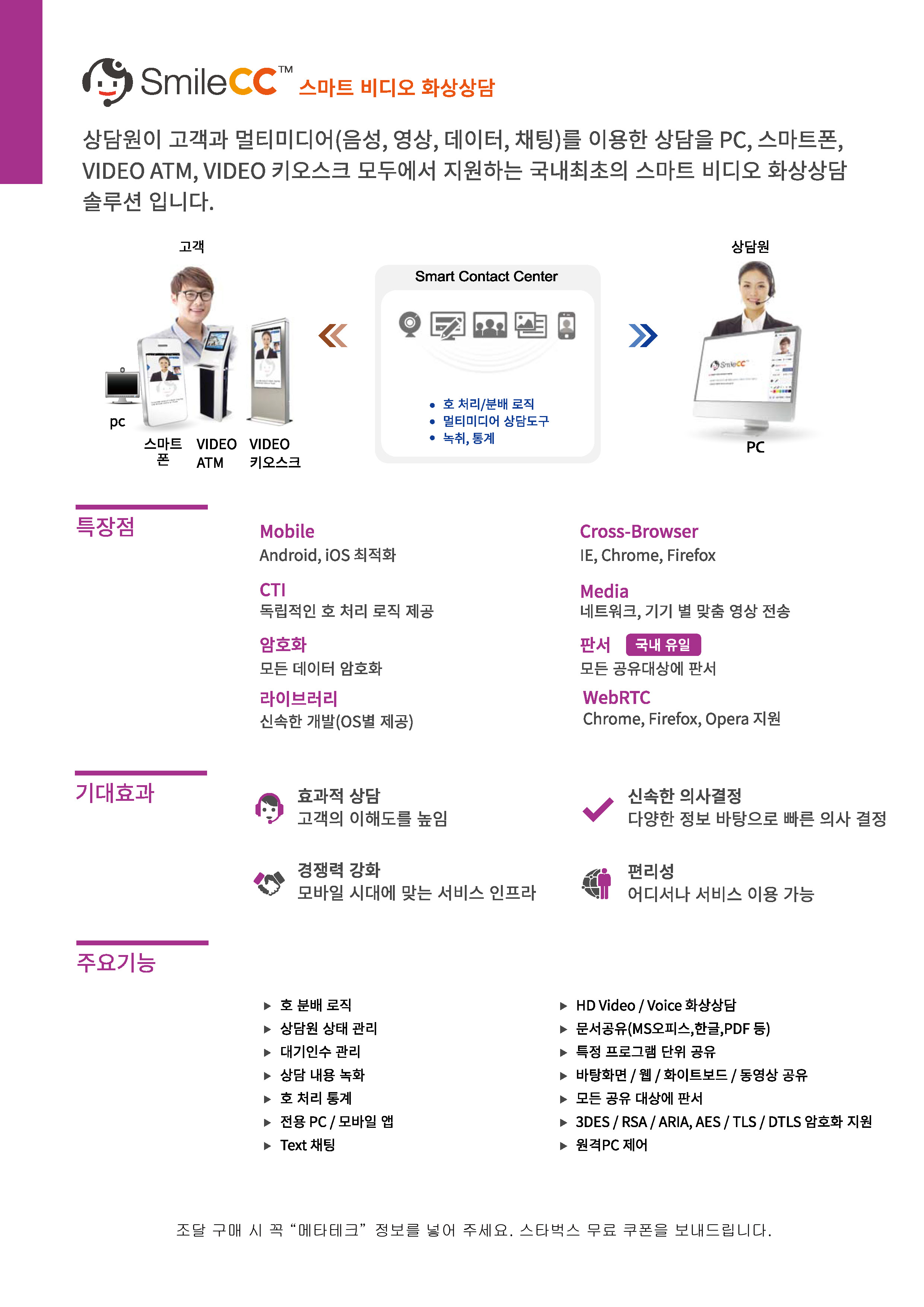 H/W 화상회의 단말을 연결하는 고성능 S/W MCU(Multipoint Control Unit) 화상회의 솔루션